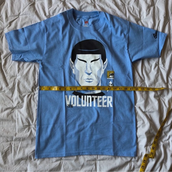 2016 SDCC Comic Con Volunteer Shirt Star Trek Spock 50th Anniversary Small New - Picture 6 of 7